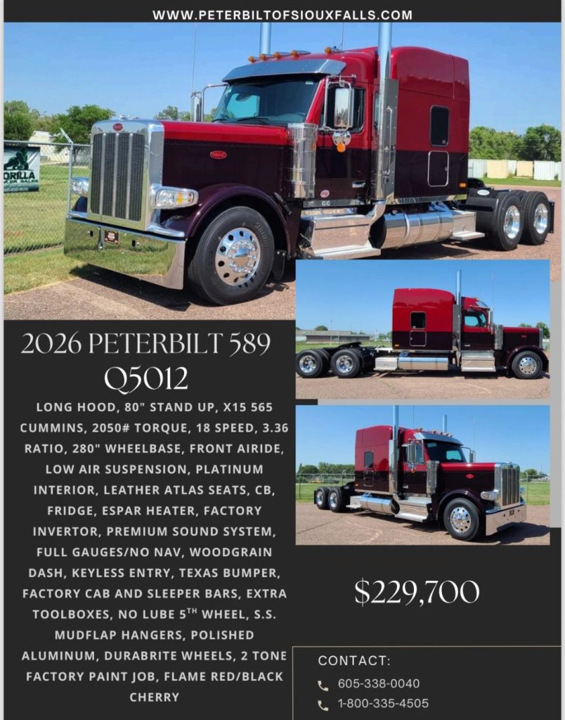 CLASSY NEW RIG FOR SALE! - Peterbilt of Sioux Falls